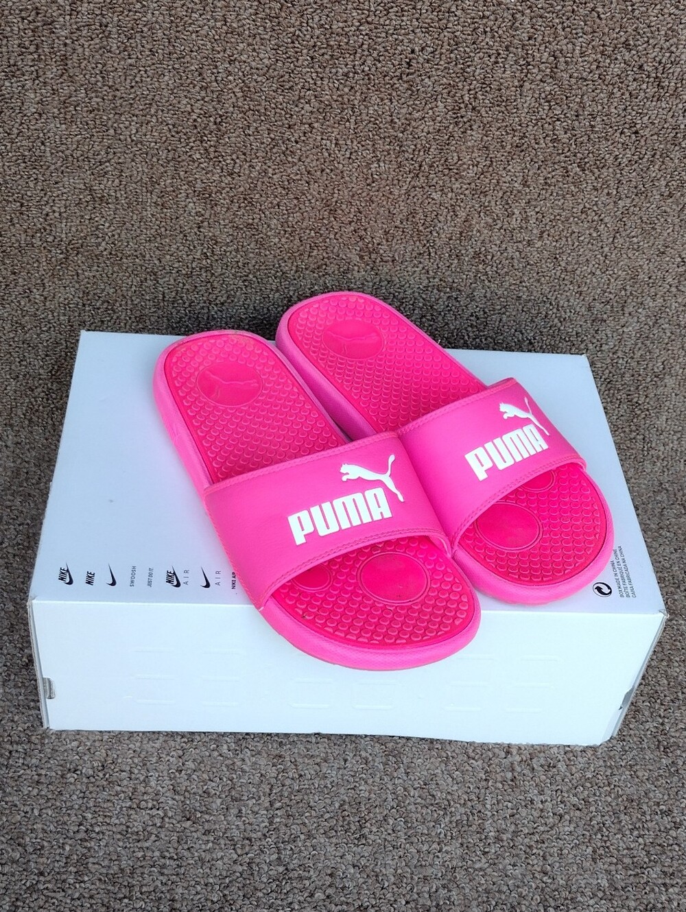 Puma Pink Slides Sandals Women Size 9 - Picture 3 of 7
